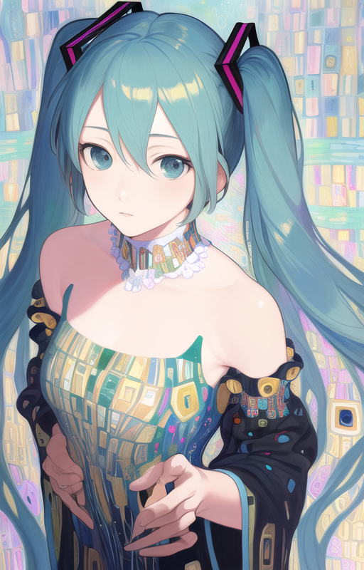 cold yet alluring, hatsune miku, [:(masterfully crafted painting in the style of realism, high detai...